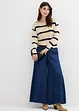 Wide-Leg-Jeans, Mid Waist, Bequembund, bonprix