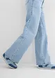 Jean large taille haute, peu extensible, bonprix