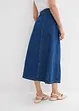 Jupe en jean, style portefeuille, super douce, bonprix