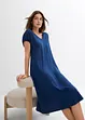 Robe en jersey, col V, viscose mélangée, bonprix