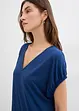 Robe en jersey, col V, viscose mélangée, bonprix
