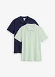 Piqué-Poloshirt (2er Pack) aus reiner Bio-Baumwolle, bonprix