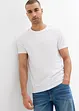 Lot de 2 T-shirts 100% coton, slim, bonprix