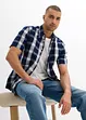 Lot de 2 T-shirts 100% coton, slim, bonprix
