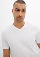 Lot de 2 T-shirts 100% coton, slim, bonprix