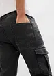 Jean cargo extensible, Regular, fuselé, bonprix