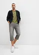 Lot de 2 jeans jogger 3/4 en denim léger, coupe droite regular, bonprix