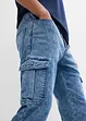 Jean cargo extensible, Regular, Tapered, bonprix