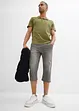 Lot de 2 jeans jogger 3/4 en denim léger, coupe droite regular, bonprix