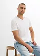 Lot de 2 T-shirts 100% coton, slim, bonprix