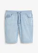 Bermuda en jean à taille élastiquée, Regular, bonprix