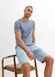 Bermuda en jean à taille élastiquée, Regular, bonprix