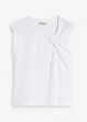 T-shirt en coton extensible avec détail twisté, bonprix