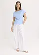 T-shirt col Bardot, 100% coton, bonprix