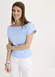 T-shirt col Bardot, 100% coton, bonprix