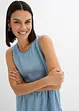 Midikleid aus glattem Lyocell, bonprix