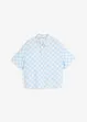 Blouse manches courtes à carreaux, bonprix