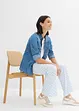 Pantalon ample à carreaux, en viscose fluide, bonprix