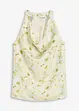 Blouse satinée sans manches, bonprix