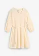 Robe courte patineuse avec ceinture à nouer et manches 3/4 amples, bonprix