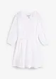 Robe courte patineuse avec ceinture à nouer et manches 3/4 amples, bonprix