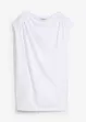 T-shirt col bénitier contenant de la viscose, bonprix
