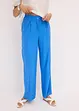 Pantalon palazzo en lin mélangé aérien, bonprix