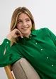 Weite Longbluse aus reiner Baumwolle, bonprix