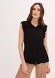 Blouse volantée en jersey, bonprix