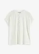 Viskose Shirt mit Spitzeneinsatz, bonprix