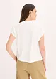Viskose Shirt mit Spitzeneinsatz, bonprix