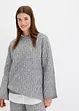 Oversize-Pullover mit Zopfmuster, bonprix