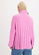 Pull col roulé en maille côtelée, bonprix