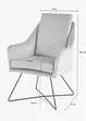 Fauteuil en velours, bonprix