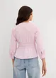 Geraffte Bluse mit elastischen Nähten, bonprix