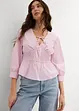 Geraffte Bluse mit elastischen Nähten, bonprix