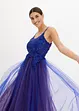 Robe longue en tulle délicat avec dentelle, bonprix