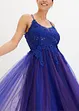 Robe longue en tulle délicat avec dentelle, bonprix