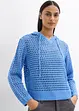 Ajour-Pullover mit Kapuze, bonprix