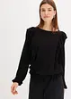 Blouse volantée en jersey, bonprix