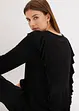 Blouse volantée en jersey, bonprix