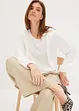 Blouse volantée en jersey, bonprix