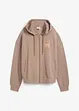Sweat zippé à capuche, 100% coton, bonprix