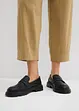 Pantalon 7/8 taille élastiquée en lin mélangé, bonprix