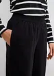 Pantalon 7/8 taille élastiquée en lin mélangé, bonprix