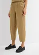 Pantalon 7/8 taille élastiquée en lin mélangé, bonprix