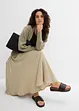 Jupe midi, taille élastiquée, bonprix