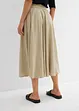 Jupe midi, taille élastiquée, bonprix