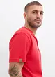 Lot de 2 t-shirts manches courtes col tunisien 100 % coton, bonprix