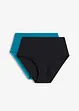 Lot de 2 bas de bikini taille haute, bonprix
